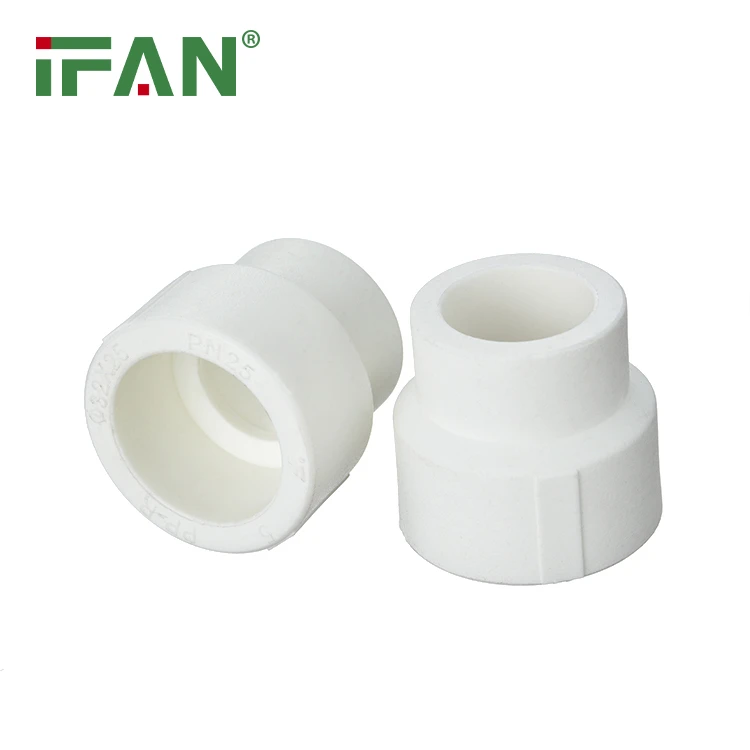 Weißes PPR-Reduzierstück