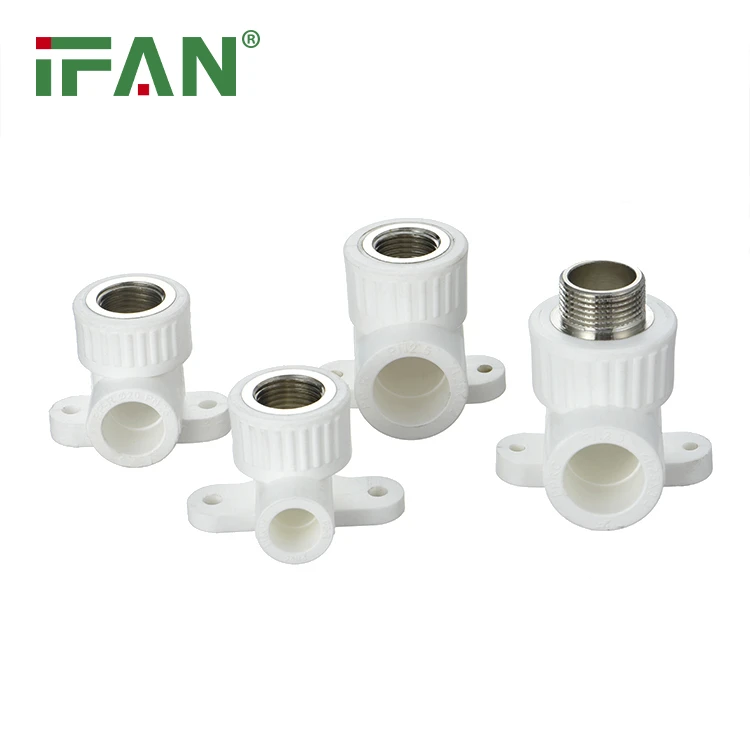 Weißer PPR-Außenwinkel mit Sitz