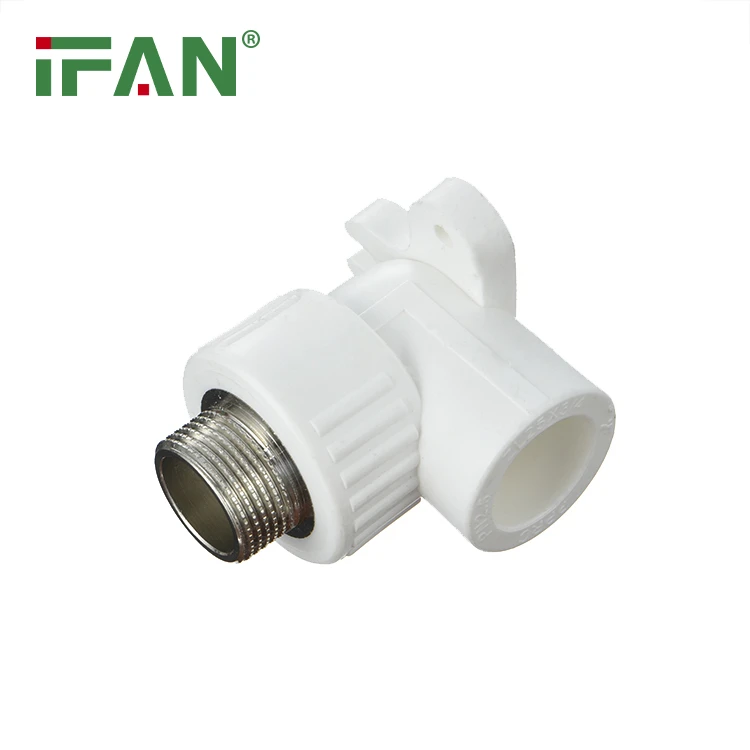 Weißer PPR-Außenwinkel mit Sitz