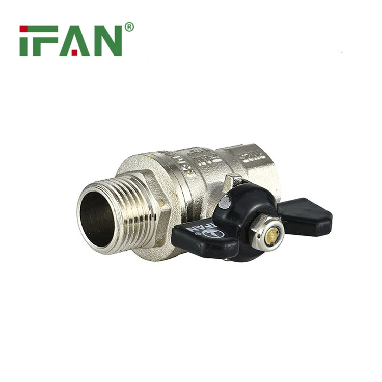 Kugelhahn mit Flügelgriff aus Kupfer