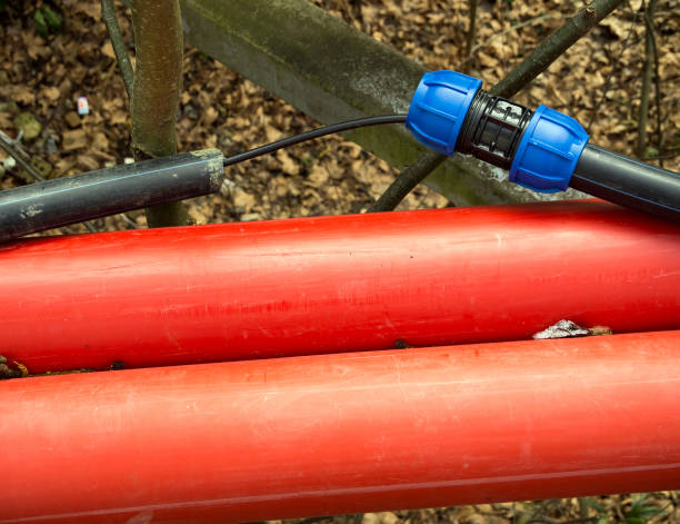 blaue HDPE-Armaturen