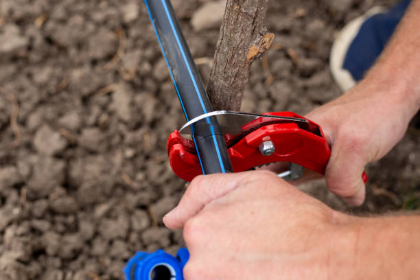 blaue HDPE-Armaturen