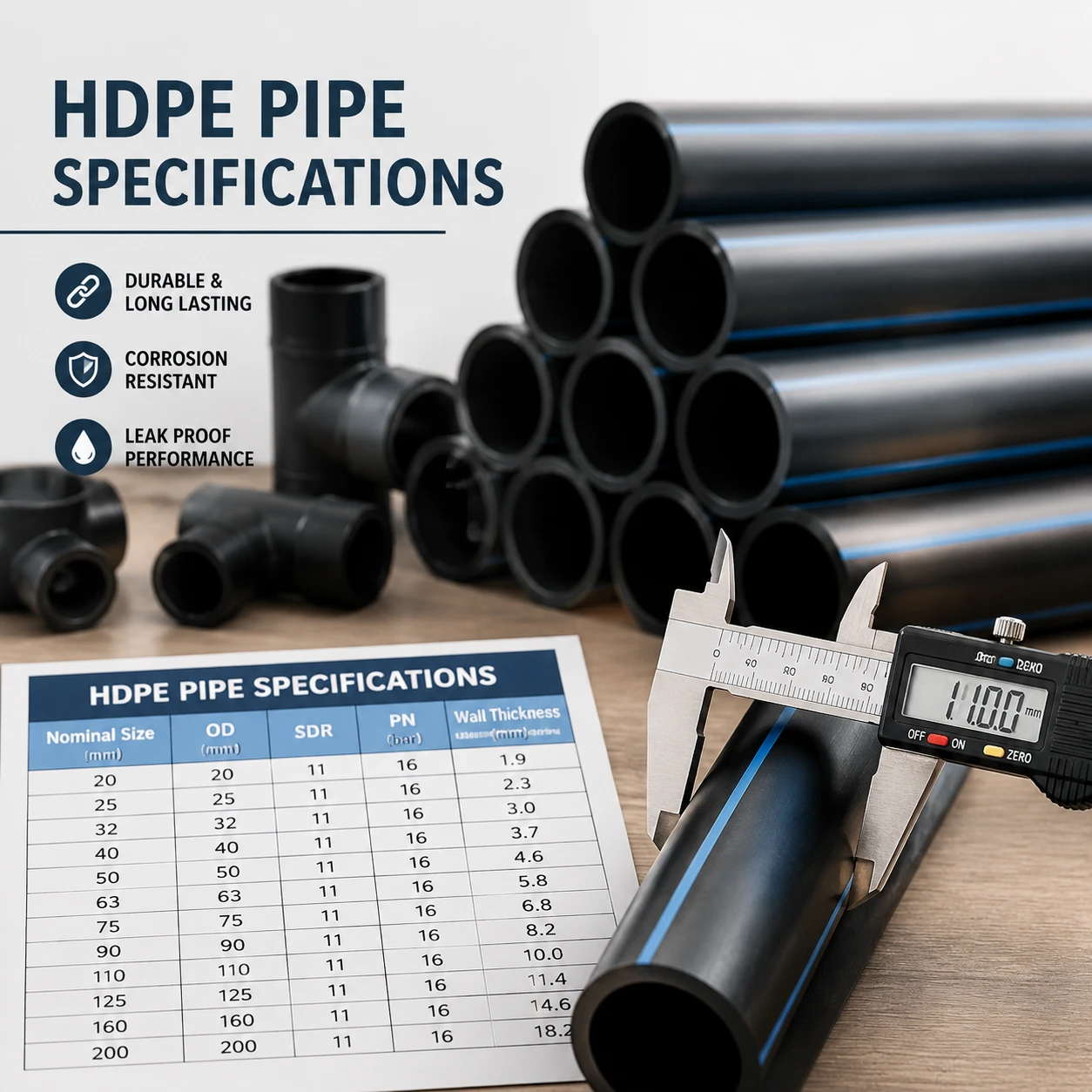 Beitragsbild zu Spezifikationen für HDPE-Rohre