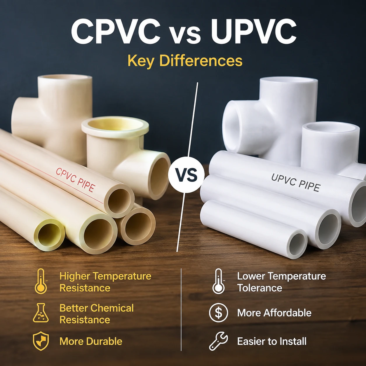 Beitragsbild zu Unterschied zwischen CPVC und UPVC
