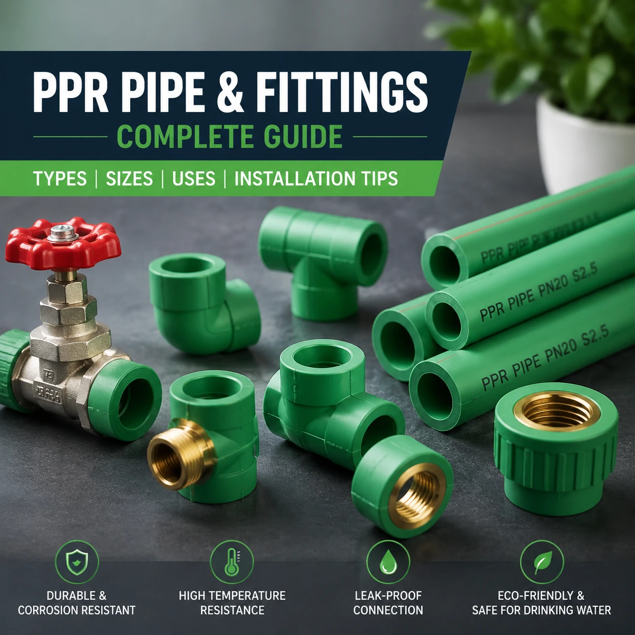 Beitragsbild zu PPR-Rohre und -Fittings – Vollständiger Leitfaden