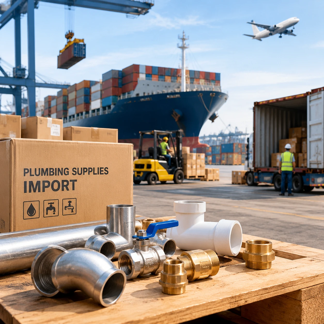 Beitragsbild zu Versand und Logistik für Sanitärimporte